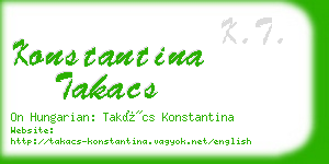 konstantina takacs business card